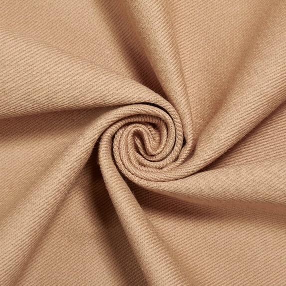 Bull Denim - Khaki Cotton 58/60" Hypoallergenic Twill Fabric By The Yard