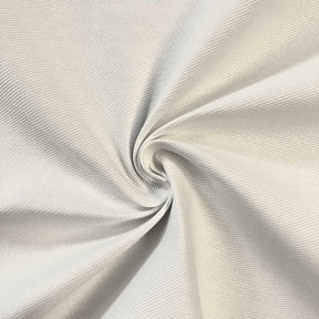 Bull Denim - White Cotton 58/60" Hypoallergenic Twill Fabric By The Yard