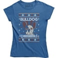 thumbnail image 1 of Bull Dog Christmas Funny Animal Pet Dogs Lover Gift Women's T-Shirt, 1 of 4