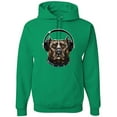 thumbnail image 1 of Bull Dog, Spiked Collar, and Headphones Animal Lover Graphic Hoodie Sweatshirt, 1 of 1