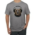 thumbnail image 1 of Bull Dog, Spiked Collar, and Headphones Animal Lover Graphic T-Shirt, 1 of 1