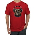 thumbnail image 1 of Bull Dog, Spiked Collar, and Headphones Animal Lover Graphic T-Shirt, 1 of 1