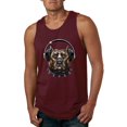 thumbnail image 1 of Bull Dog, Spiked Collar, and Headphones Animal Lover Graphic Tank Top, 1 of 1