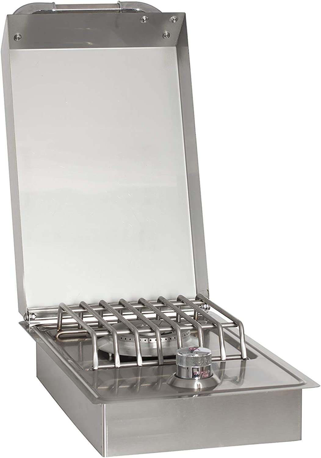 13.38'' Stainless Steel Single Side Burner with Lid