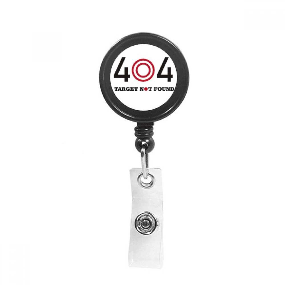 Bull Eye Miss Target Aim Art Deco  Fashion Retractable Keychain Badge Holder ID Badge