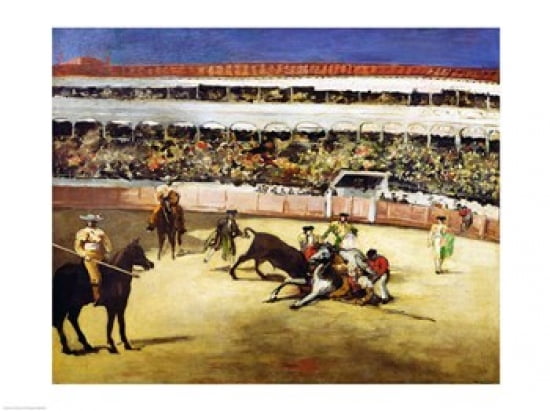Bull Fight 1865 Canvas Art - Edouard Manet (24 x 18)