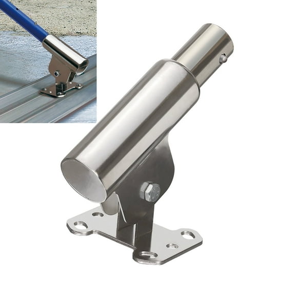 FENHRTVM Concrete Bull Float Bracket, Stainless Steel Adjustable Concrete Bull Float , Silver