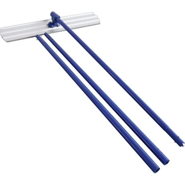 Bull Float Concrete Float 48 x 8" Round End Spring Concrete Float Tool Magnesium Aluminum Alloy Concrete Trowel with 3 Float Handle Cement Tools Concrete Kit