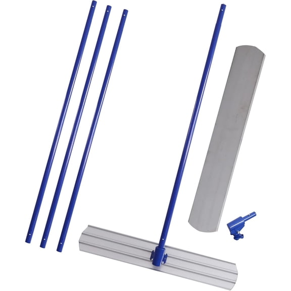 Bull Float Magnesium Concrete Float, 48 x 8 Inch, Bull Float Magnesium Concrete Float with 70inch Float Handle Bracket Concrete Tools Finishing, Bull Float Concrete Tools, Blue