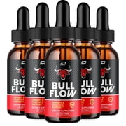Bull Flow Liquid Drops - BullFlow Support for Urinary Supplement Maximum Strength Bull Flow Prostate Support, 5 Pack, 5 Month Supply
