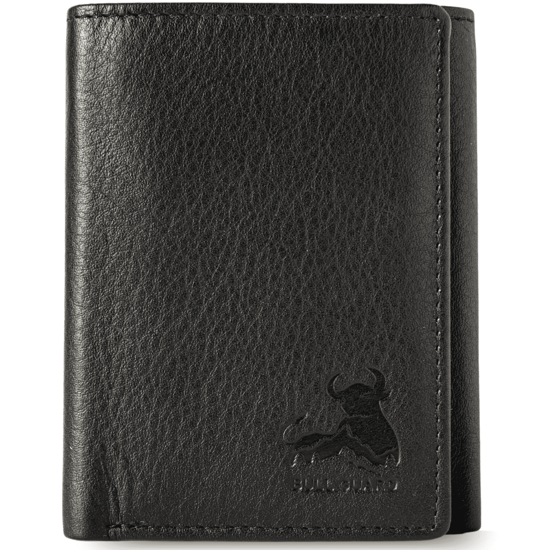 Bull Guard Genuine Leather Trifold Wallet For Men RFID And ID Window ...