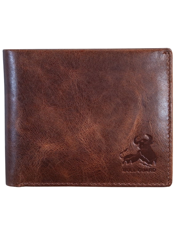 Mens RFID Blocking Bifold Wallet Soft, Forest Brown, Size Medium