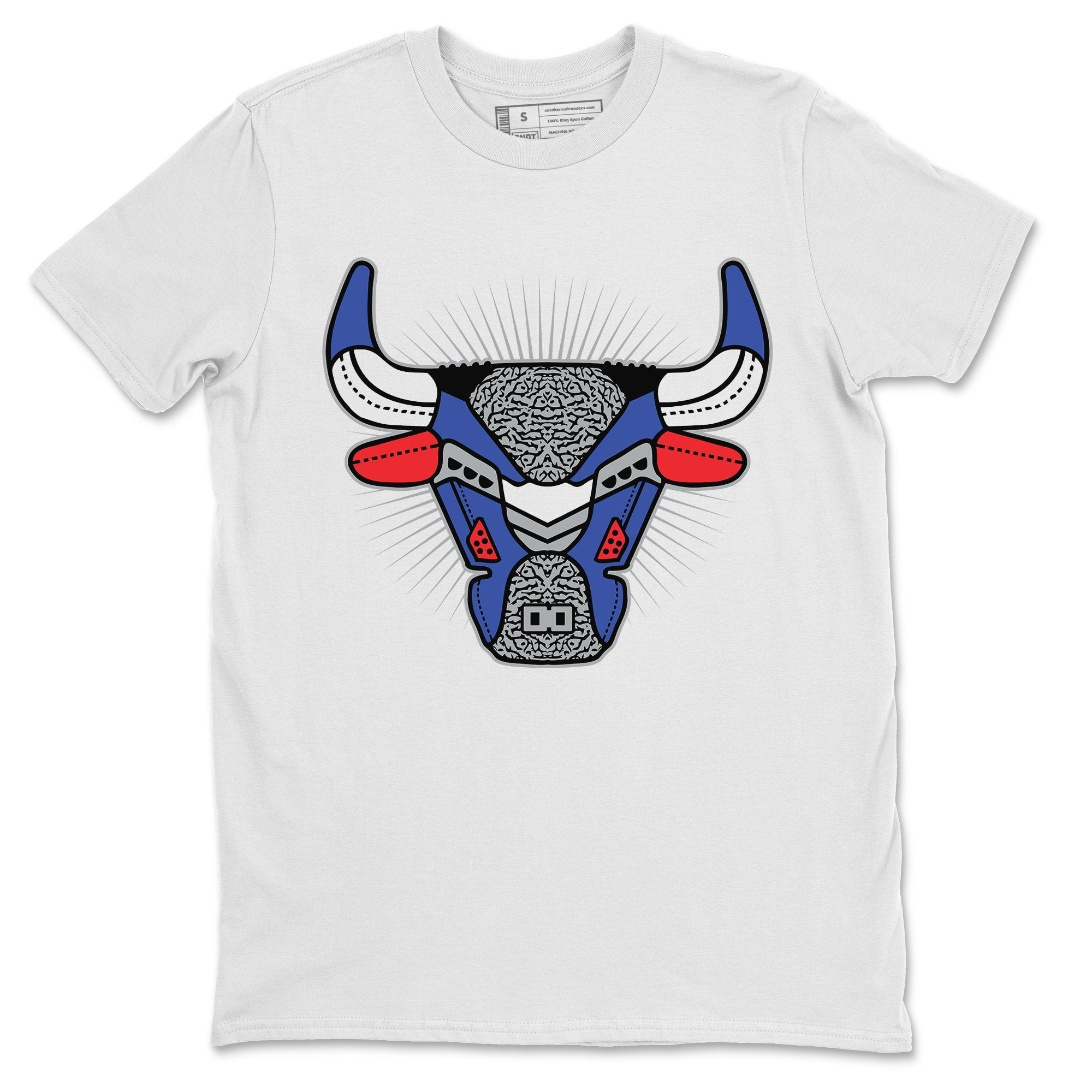 Bull Head Black T Shirt Jordan 3 True Blue Sneaker Outfit AJ3 Matching Top White 3X Large Walmart