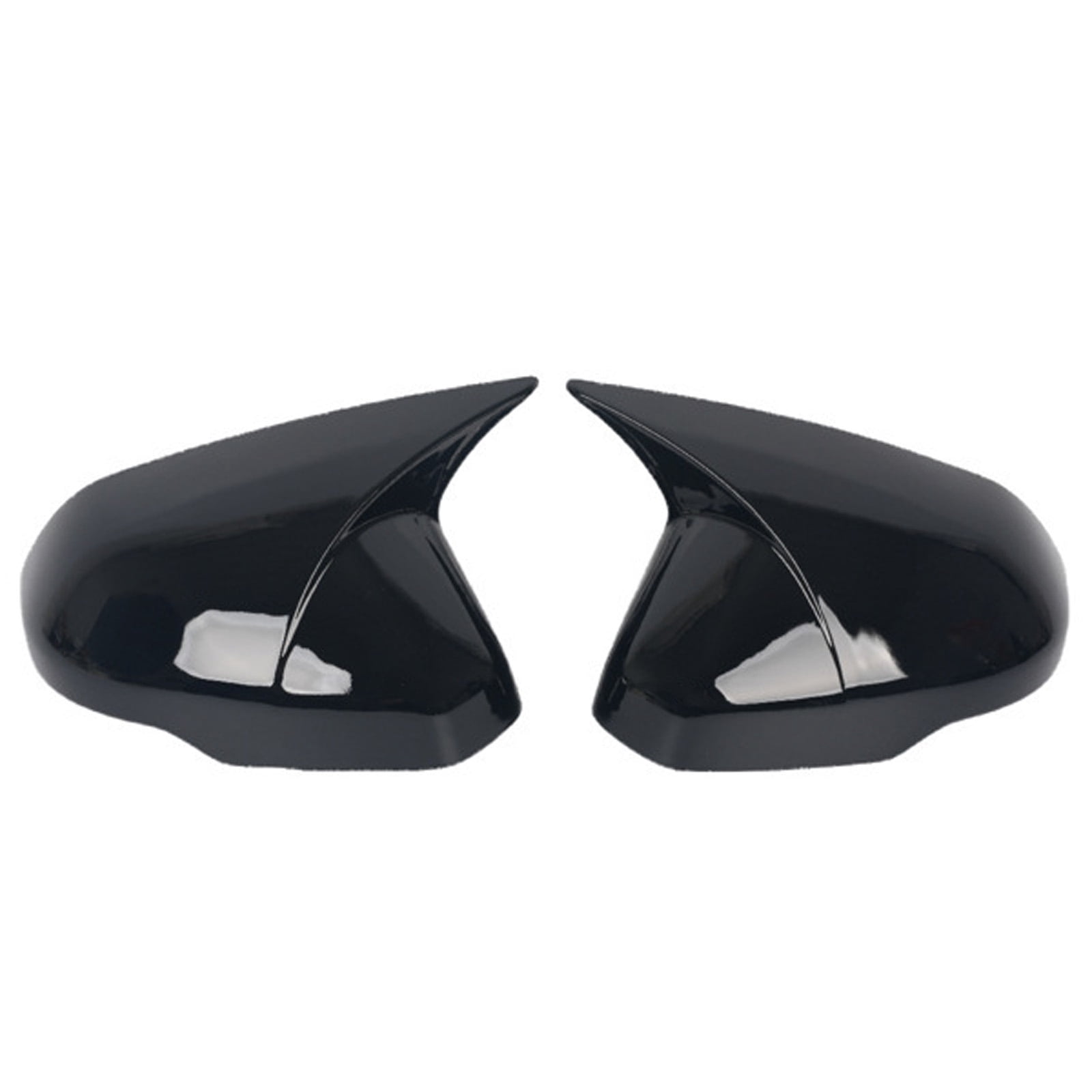 Bull Horn Rear View Mirror Cover Caps For Honda CRV 2017-2023, ABS Side Door Wing Mirror Cap Covers Protect Decorate Exterior Car Accessories-black