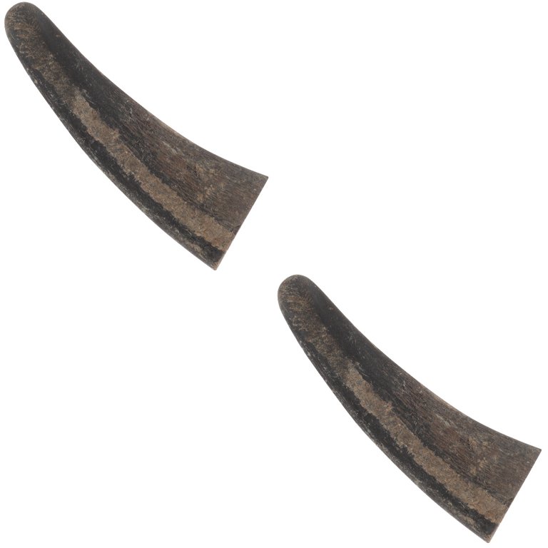 Bull Horns Beads Delicate Carving Ram Hood Ornament Self Made