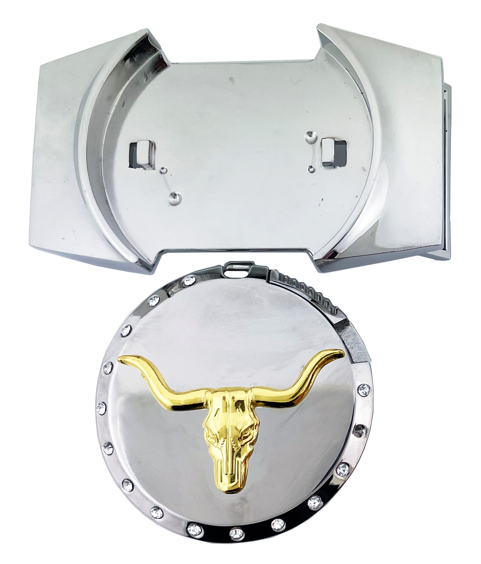 Mens Belt Buckle Longhorn Bull Western Belt Buckle Zinc Alloy
