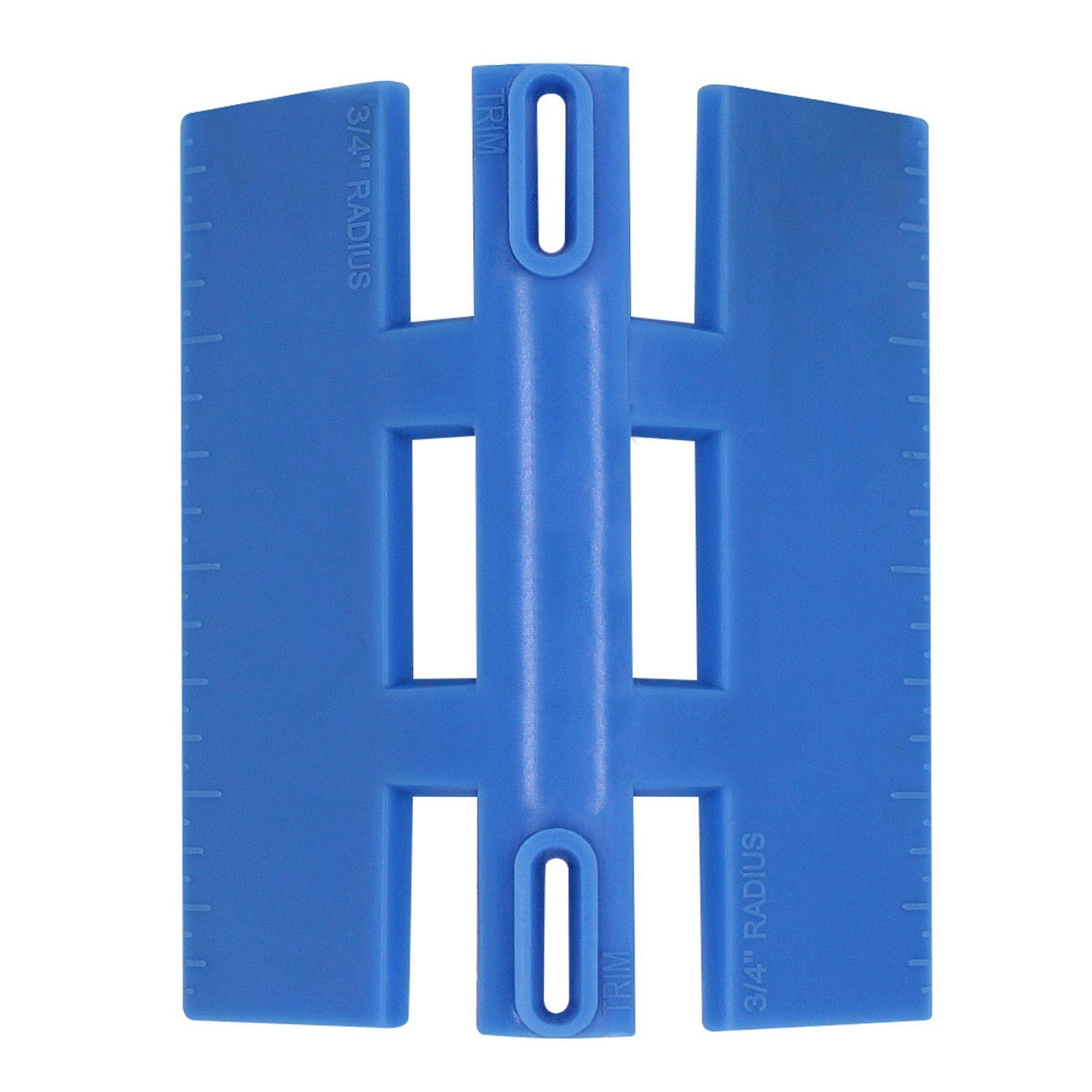 Bullnose Trim Gauge – ABS Flush Trim Jig For Floor Installation, Corner Marking Tool For Baseboards, Tile & Laminate Transitions