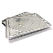 بطانة صينية الشحوم 24269 من Bull Outdoor Products، باللون الفضي، عبوة من 12 قطعة، لـ 38 شواية Bull