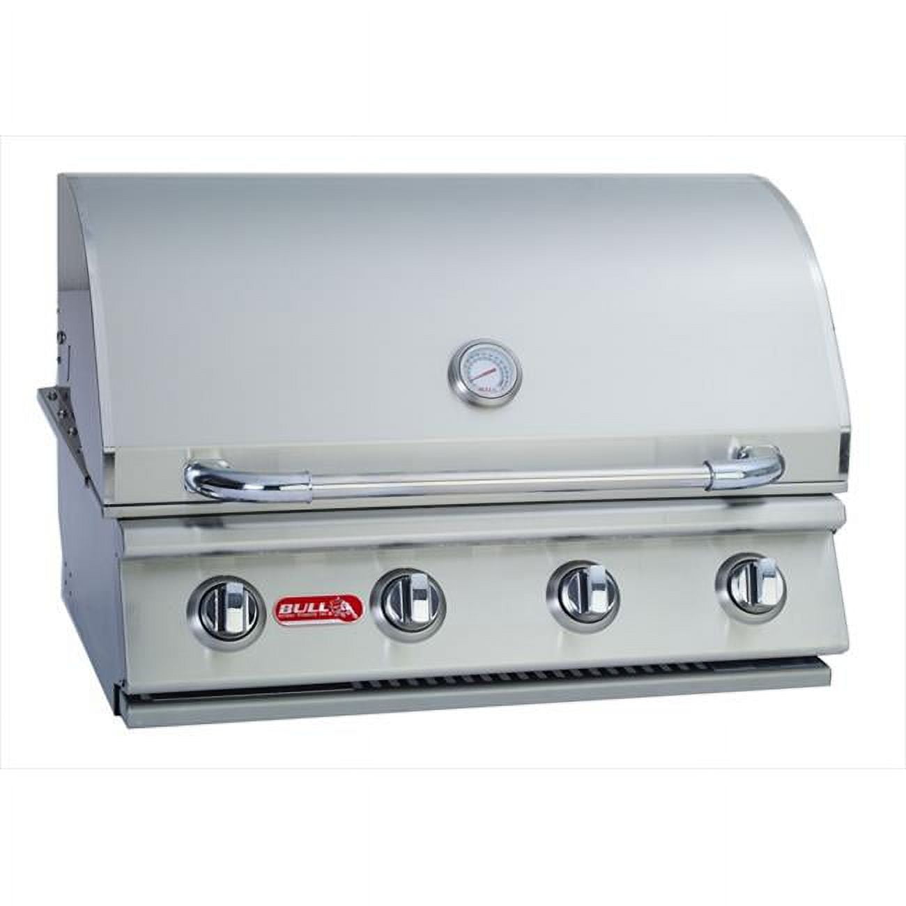 Bull 30" Stainless Steel Built-In Propane Gas Grill with Rotisserie and Smoker