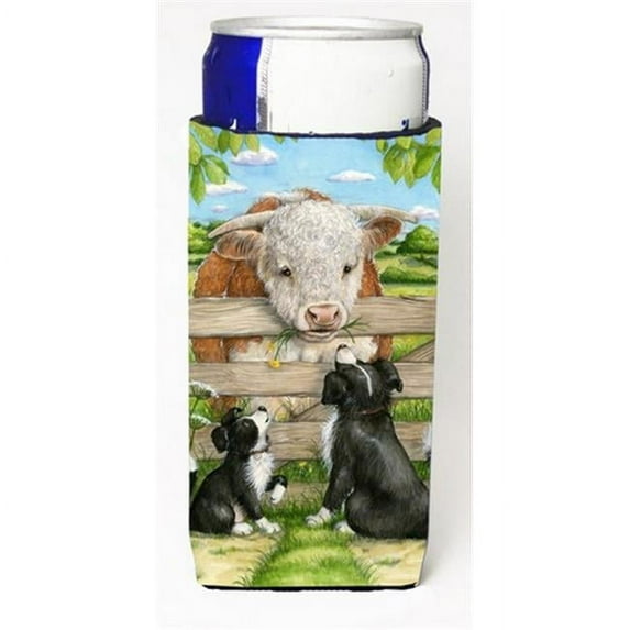 Bull & Pup Friends by Debbie Cook Michelob Ultra Can coolers for Slim Cans