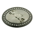 thumbnail image 1 of Bull Rider Cowboy Rodeo Western Belt Buckle Gunmetal Shiny Mirror Bling Fashion, 1 of 2
