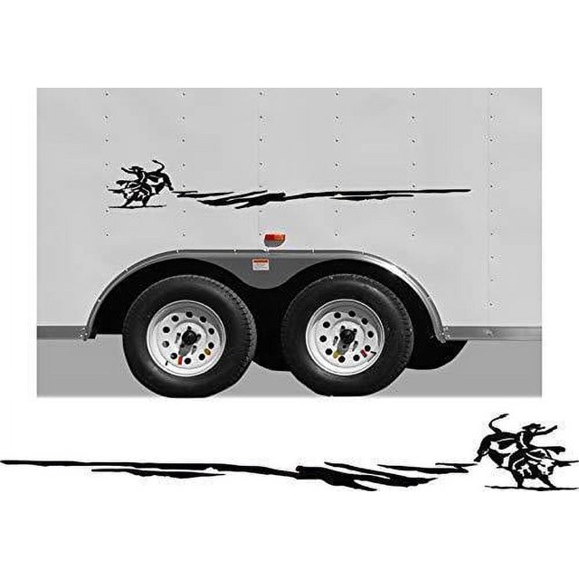 Bull Rider Equestrian Horseback Riding Horse RV Camper Trailer Camping ...