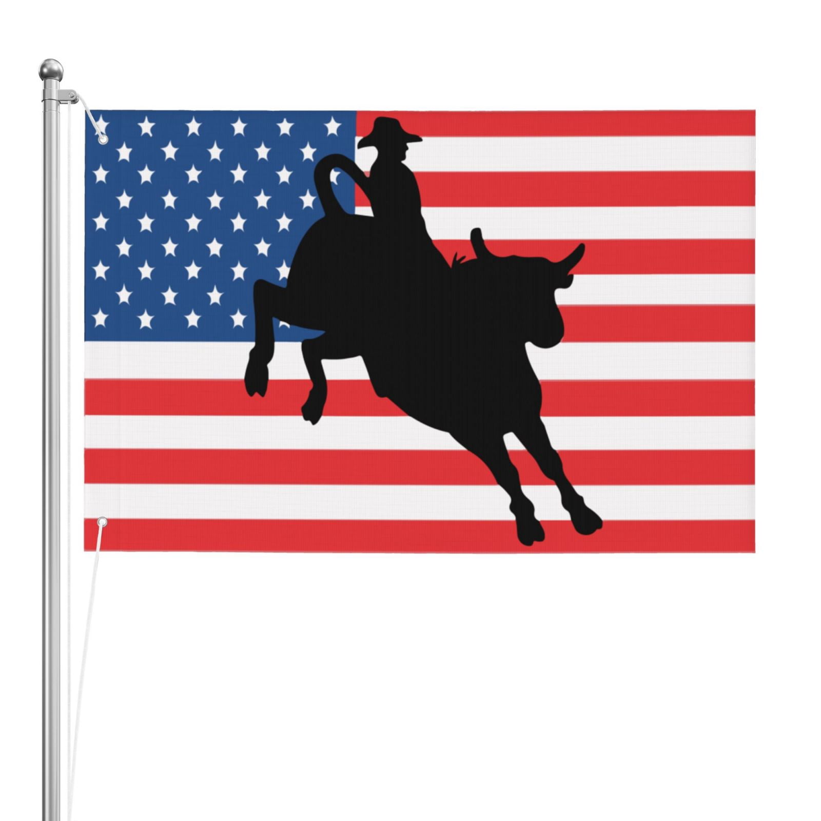 Bull Rider Flag Double Sided Flag 2x3ft For Home/Company/Indoor Outdoor ...