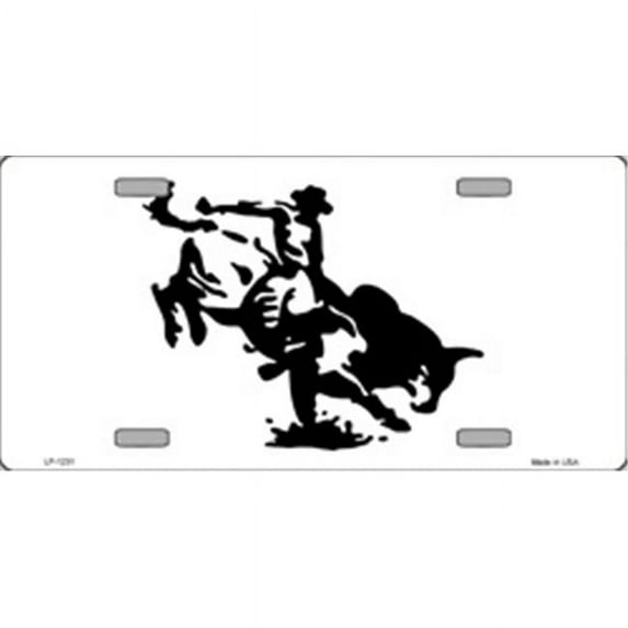 Bull Rider License Plate Tags