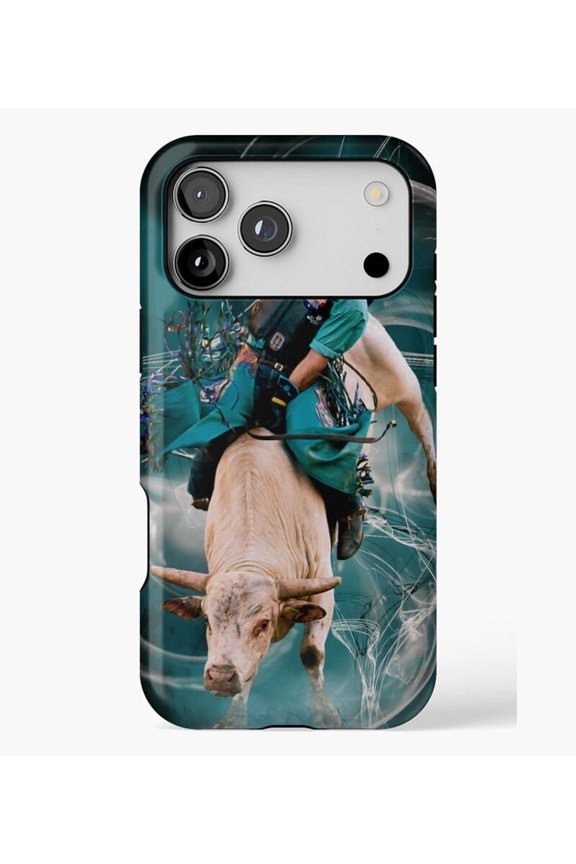 Bull Rider M004, Case for iPhone 17/16/15/14/13/12/11 Pro Max – Stylish Unisex Protective Cover