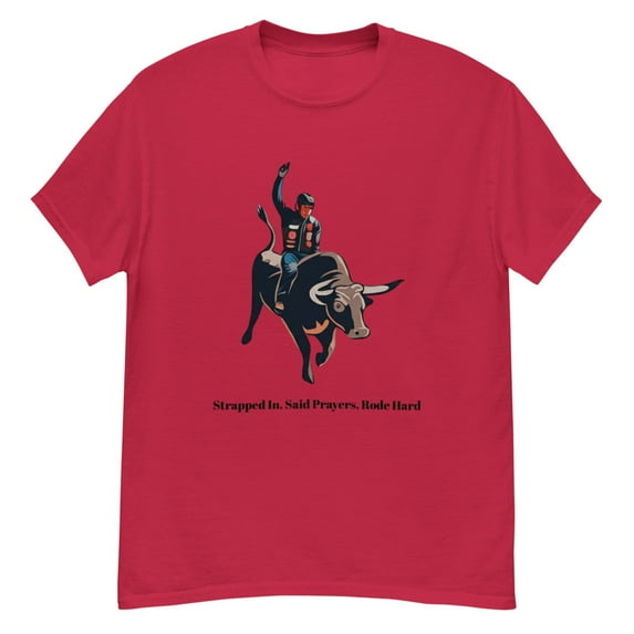 Bull Rider Tee (Cardinal, M)