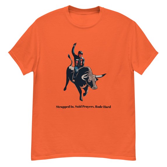 Bull Rider Tee (Orange, S)