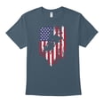 thumbnail image 1 of Bull Riding Rodeo Cowboy USA Flag Matching 4th Of July Gift Ideas T-Shirt, 1 of 4