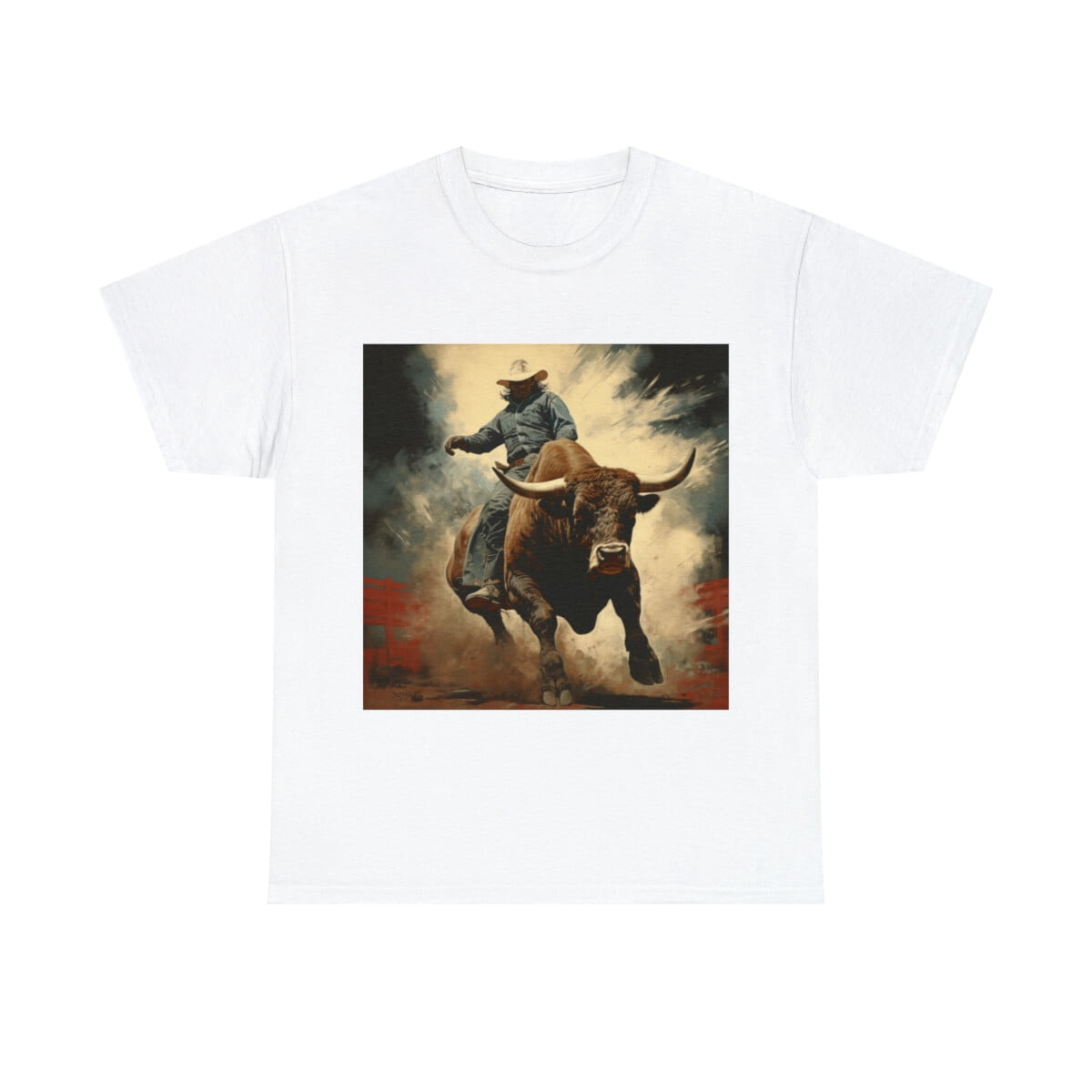 Bull Rider Cloth Bull Riding Rodeo Cowboy Western T-Shirt - Walmart.com