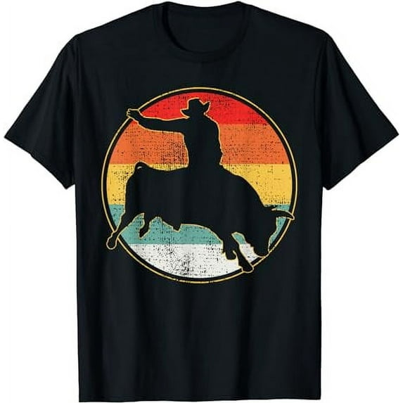 Bull Riding T-Shirt Cowboy Tshirt Western Tee Vintage T-Shirt