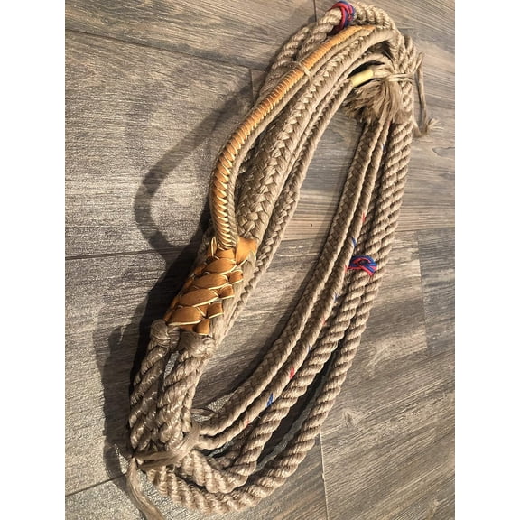Bull Rope Tan Poly Pro 9x7 RH 7/8" x 1" - EPT Bull Ropes Bull Riding Rope 16'