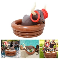 Bull Shaped Inflatable Drink Cooler Bucket - Portable Party Ice Tub for BBQ, Beach, Birthdays, Picnics, Insulation, 590g