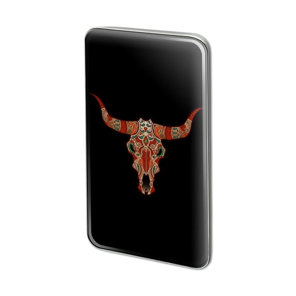 Bull Skull Day Of The Dead Metal Rectangle Lapel Hat Pin Tie Tack Pinback