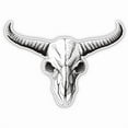 thumbnail image 1 of Bull Skull Western Ranch Cow - 3" Vinyl Sticker - For Car Laptop Water Bottle Phone - Waterproof Decal, 1 of 1