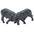 Bull Statue Resin Material Representing Good Luck Compact Modern Style