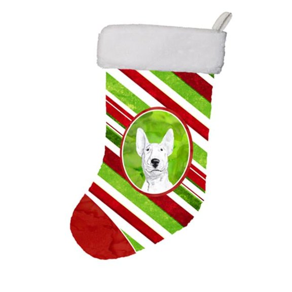 Bull Terrier Candy Cane Christmas Stocking