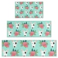 thumbnail image 1 of Bull Terrier Dog and Flower Florals Kitchen Rugs Sets Of 3,Kitchen Runner Rugs Non Skid Washable,Decorative Kitchen Floor Mats for Kitchen,Sink,Laundry,17"x30"+ 17"x47" + 17"x59", 1 of 6
