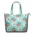 thumbnail image 1 of Bull Terrier Dog and Flower Florals Travel Tote Bags for Women Carry On,Large Weekender Bags for Women Travel,Multi Functional Duffle Bag for Work,Shopping,Sports, 1 of 5