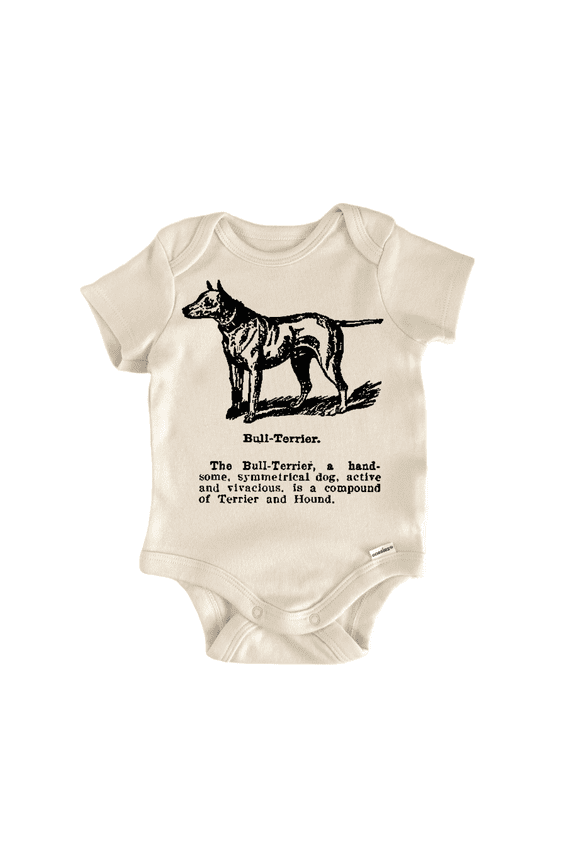 Bull Terrier Dog Pet Newborn Baby Bodysuit