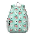 thumbnail image 1 of Bull Terrier Dog and Flower Florals Backpack for School,Cute School Bag,Schoolbag with Adjustable Shoulder Straps & Padded Back,15"x11.42"x5.5", 1 of 6