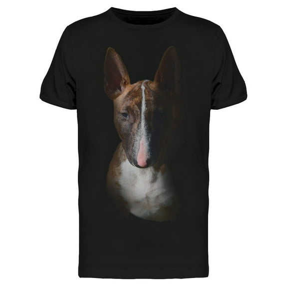 Bull Terrier Face Portrait T-Shirt Men -Image by Shutterstock, Male x-Large
