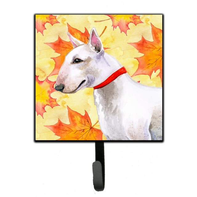 Bull Terrier Fall Leash or Key Holder Yellow