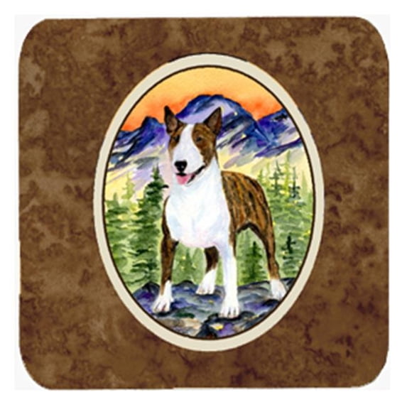 Bull Terrier Foam Coasters - Set 4