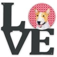 thumbnail image 1 of Bull Terrier Hearts Love and Valentines Day Portrait Metal Wall Artwork LOVE, 1 of 2