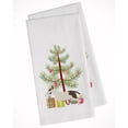 thumbnail image 1 of Bull Terrier Merry Christmas Tree White Kitchen Towel Set of 2 Dish Towels, 1 of 3