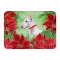 thumbnail image 1 of Bull Terrier Poinsettas Machine Washable Memory Foam Mat, 1 of 4